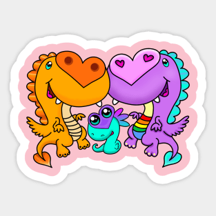 Dragon Family Sticker